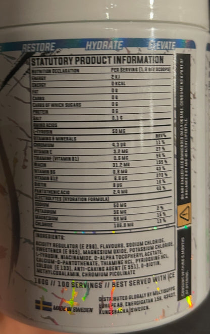 Kumite Supreme Hydration: Blue Raspberry